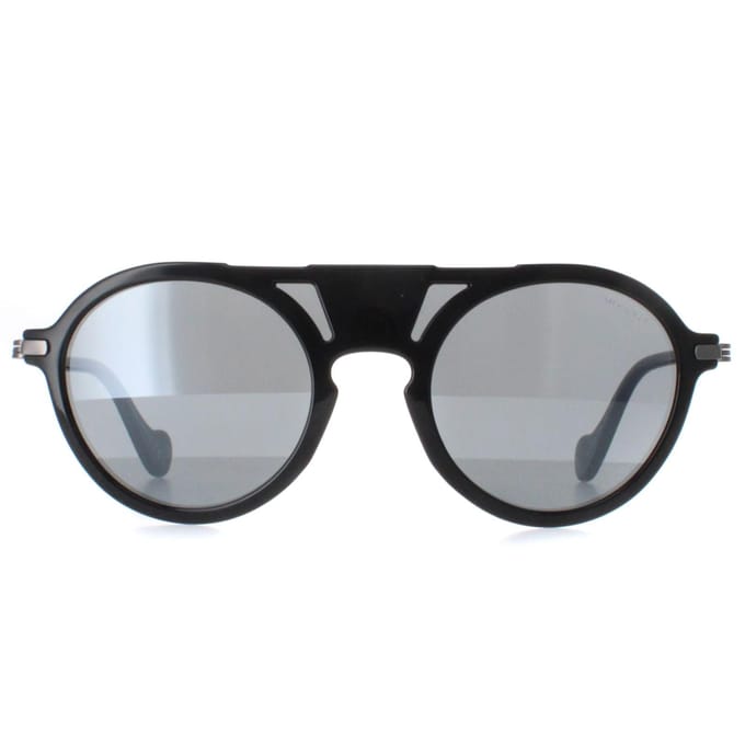 Moncler ML0053 01B zwart grijze spiegel zonnebril