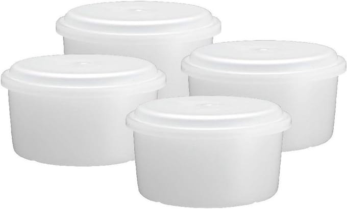 Handmatige IJsklontjes Bekers - IJsblokjes Maker - Drankjes Koelen - Compact Ontwerp - 225 ml - Wit