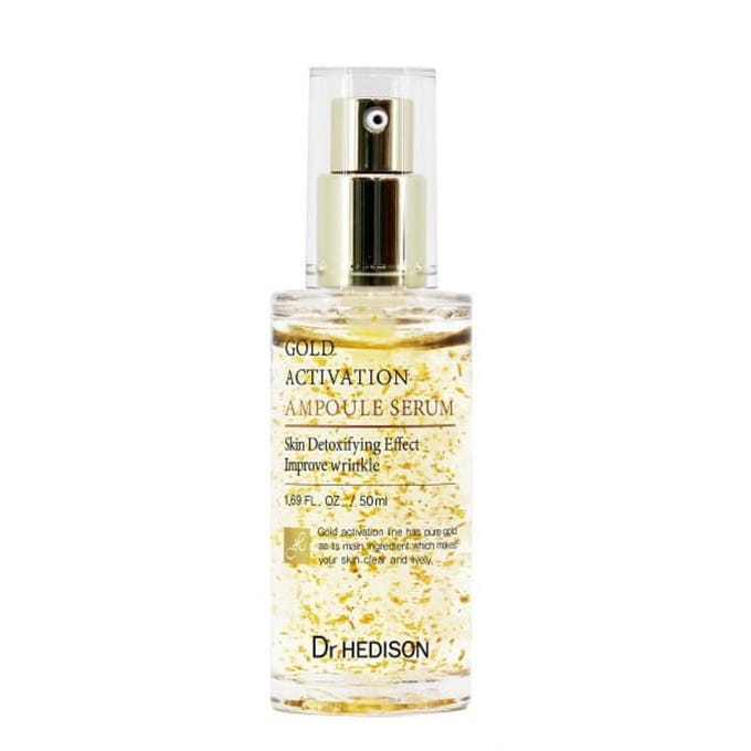 Dr. Hedison, Goudactivatie, 24K goud, Ontgiftend, Serum, Voor Gezicht, 50 ml