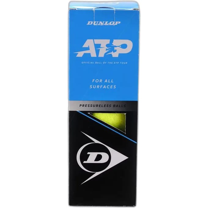 Set van 3 tennisballen Dunlop Atp Pressureless