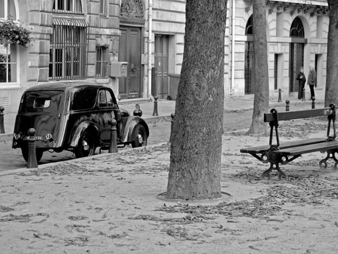 Fotobehang - Rustig Franse straatnamen.