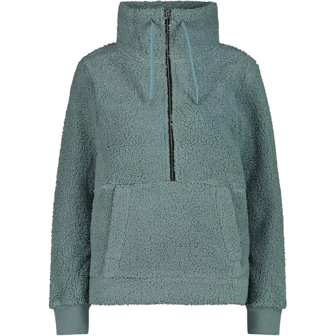 Cmp 32p3806 Halve Rits Sweatshirt Groen 2XS Vrouw