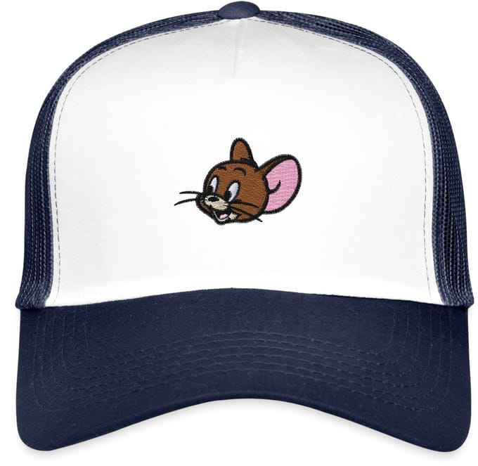 Tom And Jerry Jerry Als Borduurmotief Trucker Cap