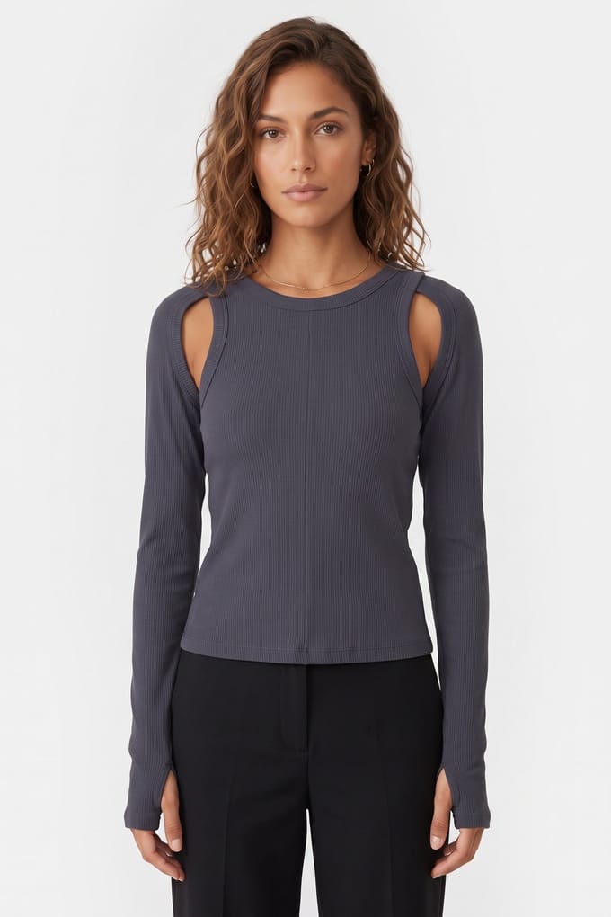 & Other Stories St Renzo Top Blue Größe: M | Longsleeves Outlet | Damen | Blau