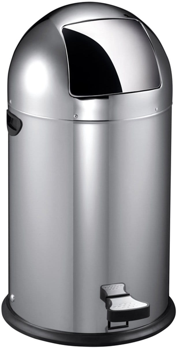 EKO - Kickcan 40 liter - Stainless steel - mat RVS - Prullenbak
