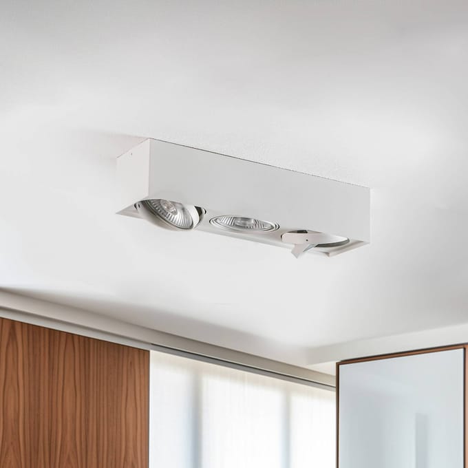 Argon Plafondspot Ronda, 3-lamps, wit