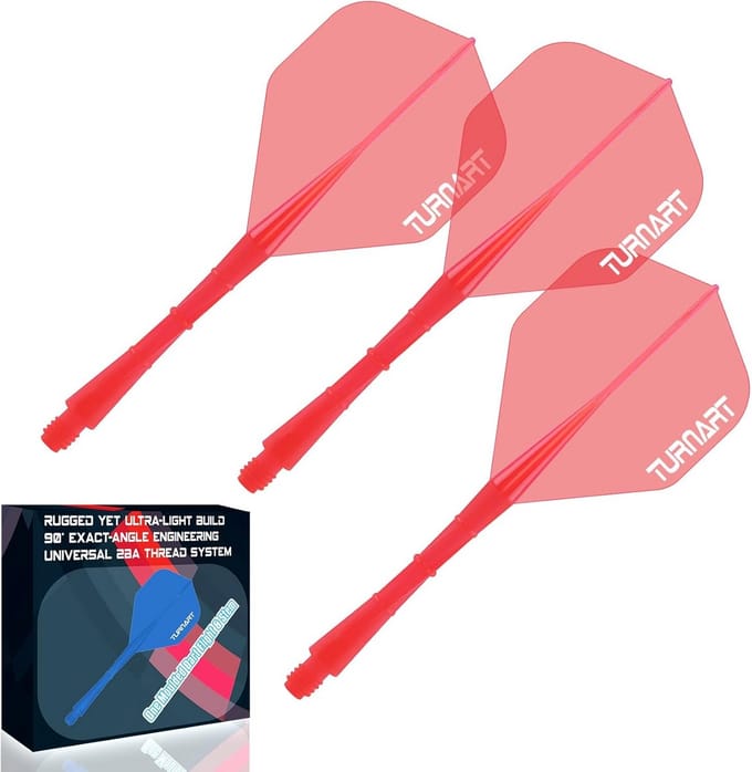 Geïntegreerde Dartflights en Shafts voor 2BA No.2 Darts