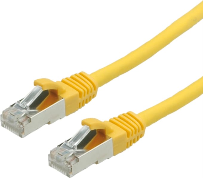 VALUE Patchkabel Cat.6 (Class E) S/FTP (PiMF), LS0H, geel, 3 m