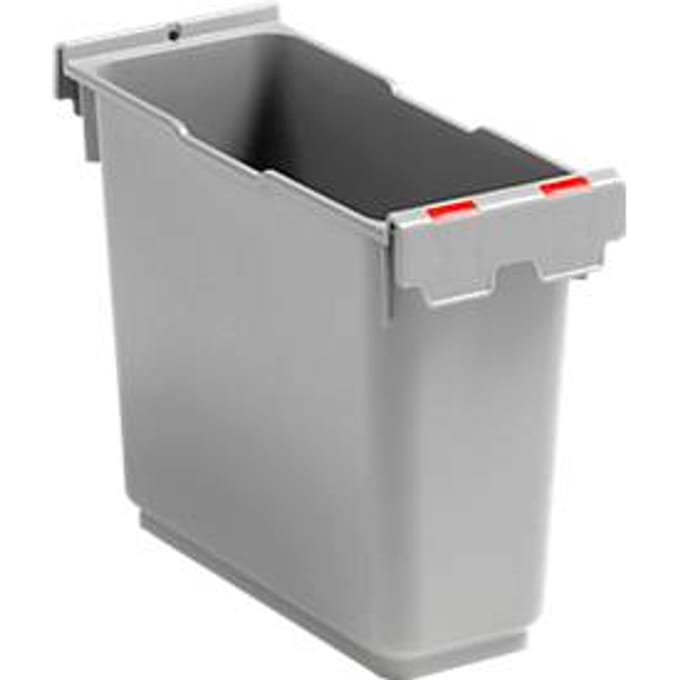 Inzetstuk 6 liter voor enkele rolemmer Poly II, markering, rood