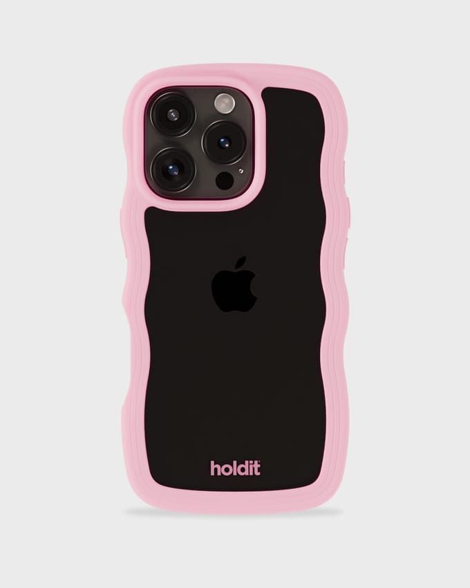 Phone Case Wavy Pink/Transparent iPhone 16 Pro Max