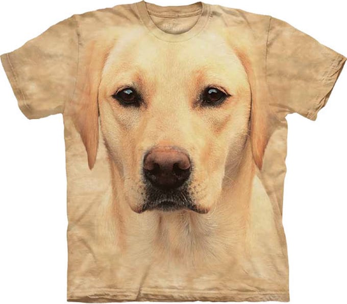 T-shirt Yellow Lab Portrait M