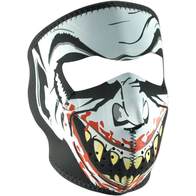 Motorfiets bivakmuts Zan Headgear full face glow-in-the-dark vampire
