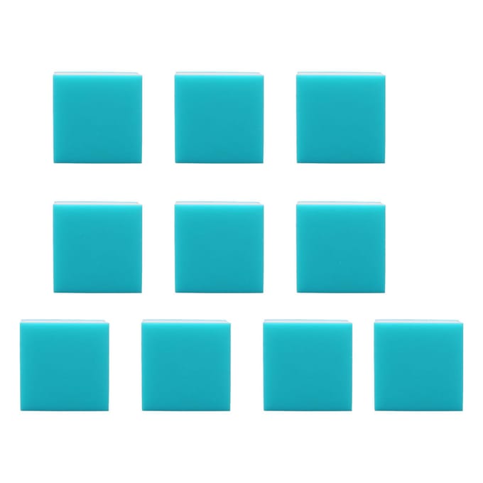 10 STUKS Stempel Snijblokken Zacht Rubber Graveerstempels voor DIY Handwerk Blauw Wit Blauw 3 Lagen blue
