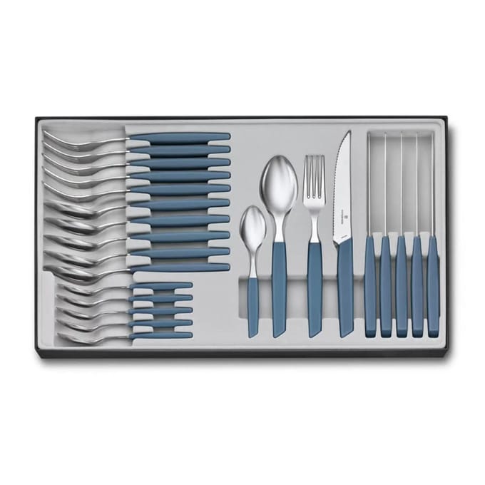 Victorinox Swiss Modern Cutlery Set 24 pcs. Blue
