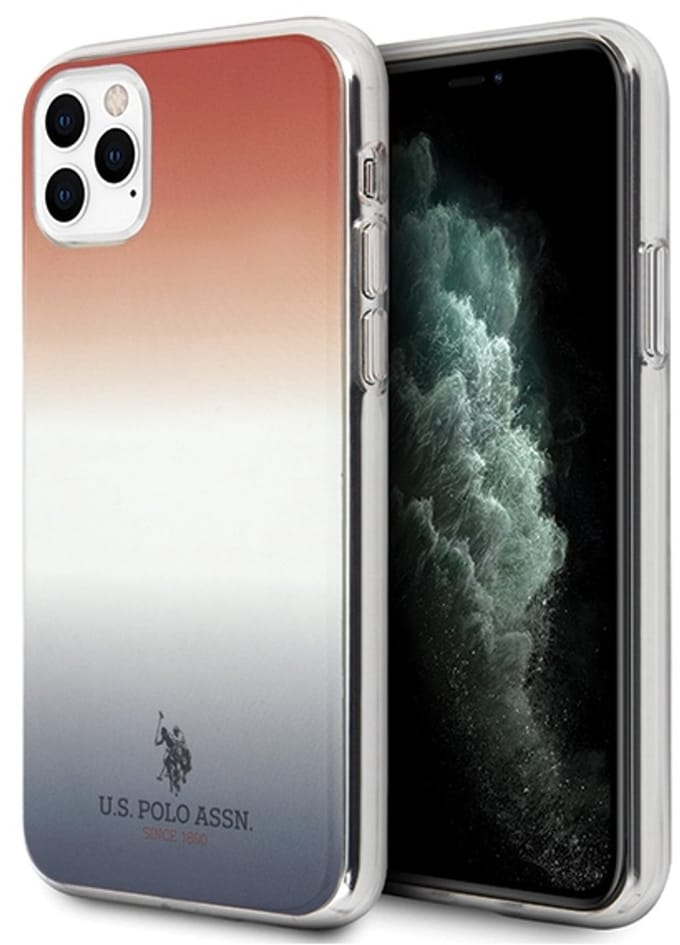 U.S. Polo Assn. Gradient - Hoesje voor Mobiele Telefoon - Czerwony - iPhone 11 Pro - TPU