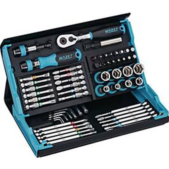 HAZET bitset SmartCase 2200SC-32, 59-delig, sleuf/PH/PZ/TX, kleurcoderingssysteem, magnetisch slot