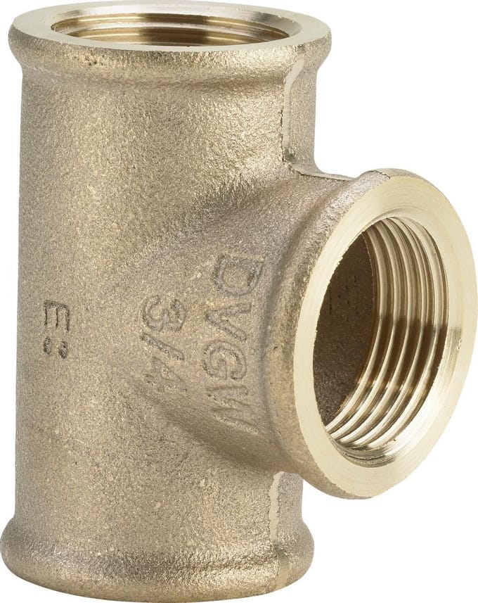 Viega t stuk 3/8 x 3/8 x 3/8 bi. brons
