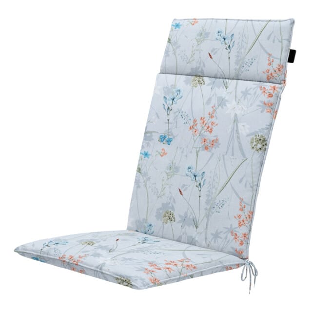 Madison - Tuinstoelkussen Hoge Rug Donna azure canvas eco+ - Ca. 120x50 cm - Set van 4