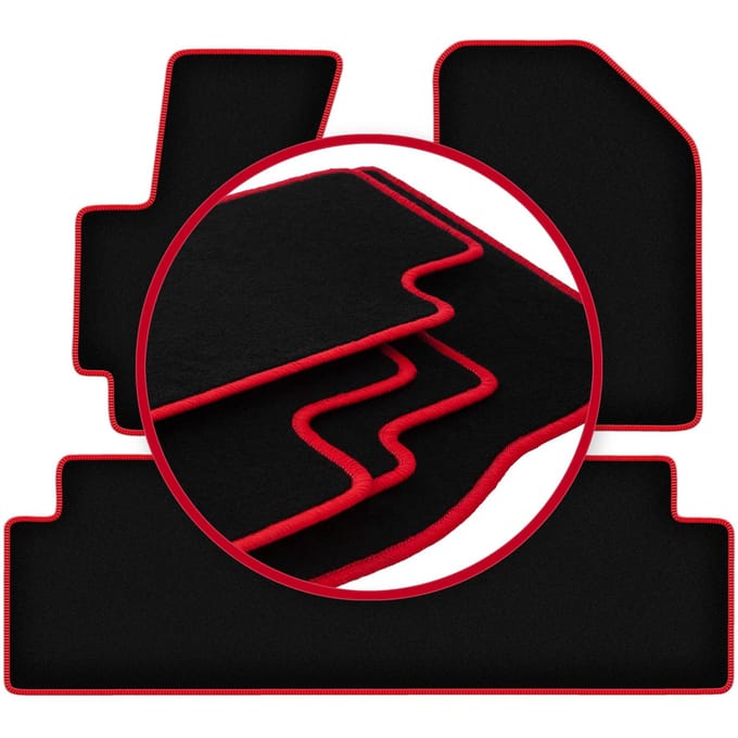 CARLUX-RED automatten voor: Kia Soul II minivan (2013-)