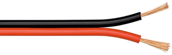 Pro Luidspreker cable Rood/zwart CCA 100 m red-black - 10