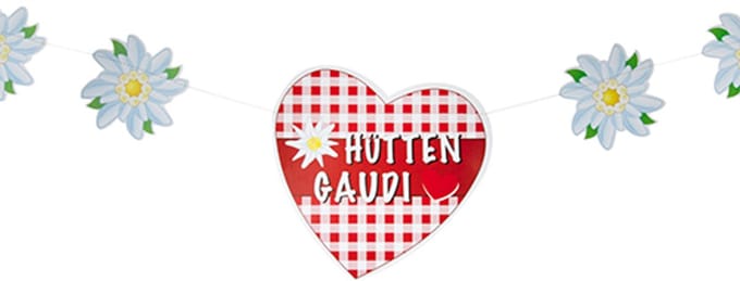 Guirlande, motief 1,6 m Hüttengaudi