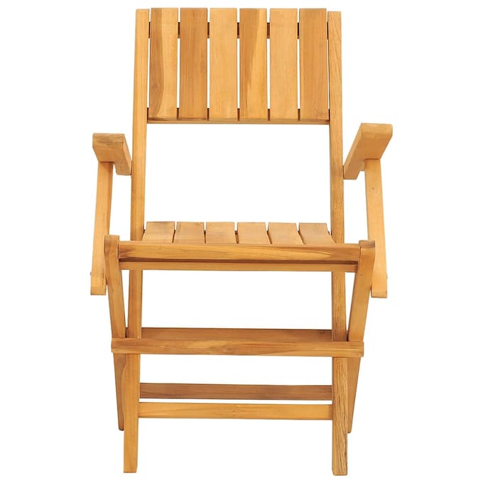 vidaXL - Opklapbare - stoelen, - 8 - stuks, - 55x61x90 - cm, - massief - teakhout