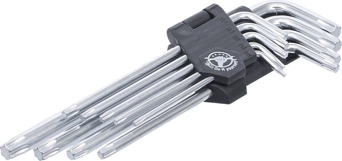 BGS Stiftsleutelset lang torx T10 - T50 9 delig