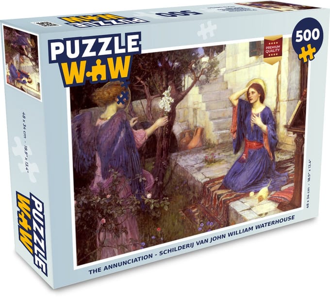 Puzzel The annunciation - schilderij van John William Waterhouse - Legpuzzel - Puzzel 500 stukjes