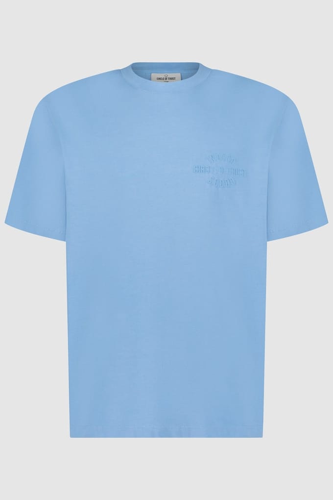Circle of Trust Spike Tee Blue Breeze Größe: XS | Basic T-Shirts Outlet | Herren | Blau