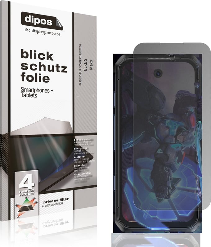dipos – Matte Privacy Screenprotector geschikt voor BLKE S Maxo | Anti-Spy Beschermfolie