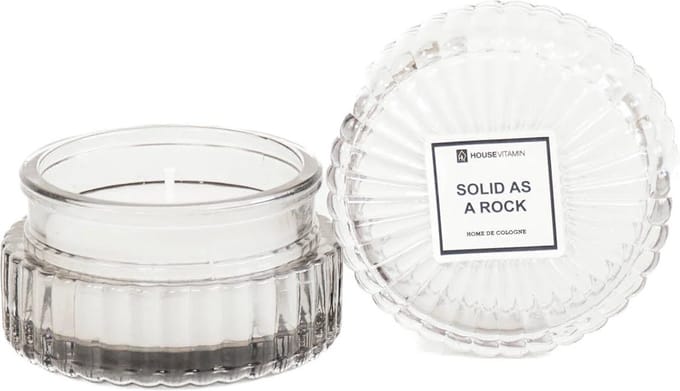 HV geurkaars in glas solid as a rock