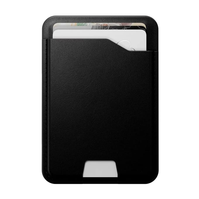 Nomad - Leather Mag Wallet with Find My Tracking - Black | Leather