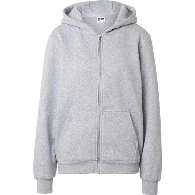 Urban Classics - Fluffy Vest met capuchon - S - Grijs