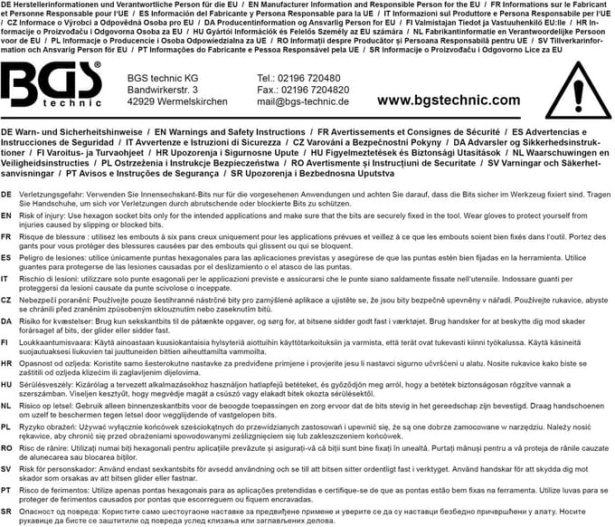 BGS Dopsleutelbit 3/8 INBUS 4 mm