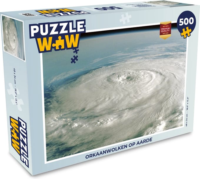 Puzzel Orkaanwolken op aarde - Legpuzzel - Puzzel 500 stukjes