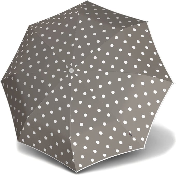 Knirps Paraplu T.760 Stick Automatic Dot Art Taupe Grijs Veelkleurig