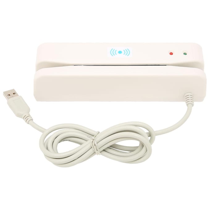 Kaartlezer Lichtgewicht USB-interface 2-weg swipen Handig Praktische Lezer voor Banksysteem white