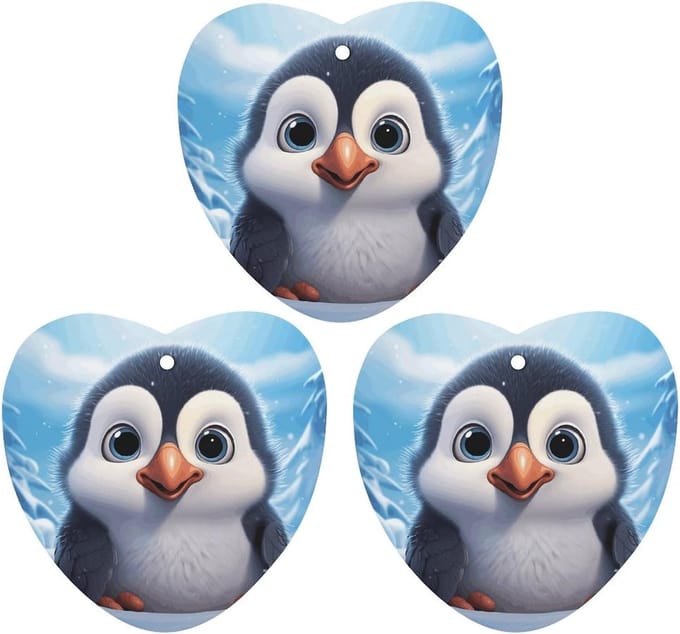 Set van 3 Pinguïn Auto Luchtverfrissers voor Auto Interieur