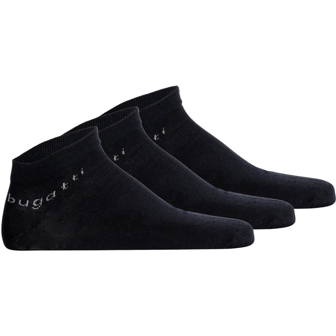 Bugatti Sneaker Sokken Katoen (3 paar) Donker Blauw