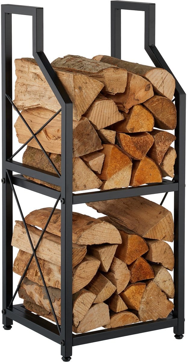 Houtopslag - 81,5 x 34,5 x 30,5 cm - binnen - zwart