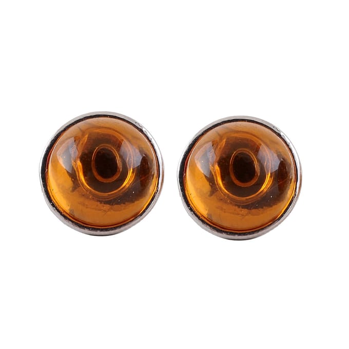 Behave - Oorbellen - Bruin - 1.3 cm doorsnede
