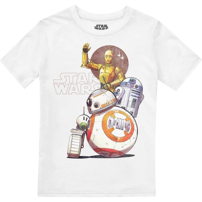 Star Wars Kinderen/Droid Squad Droid T-Shirt (Wit)