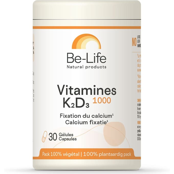 Be-Life Vitamines K2 - D3 1000 30 Capsules