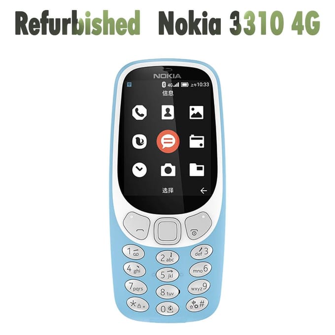 Gerenoveerde Nokia Originele Nokia 3310(4G) LTE 2018 mobiele telefoon No charger