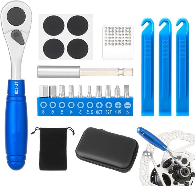 Schroevendraaier Set - Ratelsleutel Combinatie - Meubel Montage - Flexibele Ratel - 13 cm - Basic
