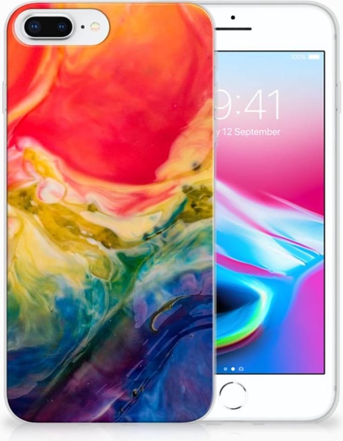 Hoesje maken Apple iPhone 7 Plus | 8 Plus Watercolor Dark