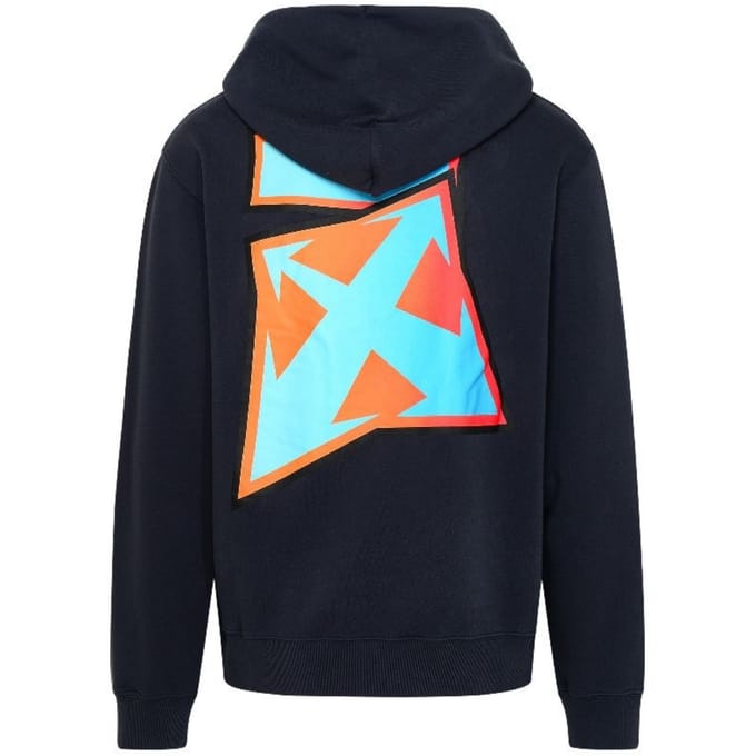 Jersey de corte slim Marineblauer Kapuzen Degrade Thunder de Off-White