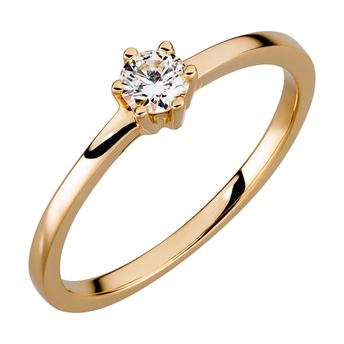 Orolino Ring Gold 750 mit natürlichem Brillant 0,25ct.