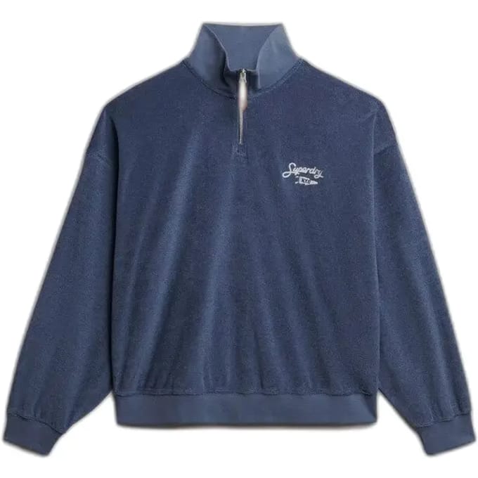 Dames sweatshirt met ronde hals en rits Superdry Heritage