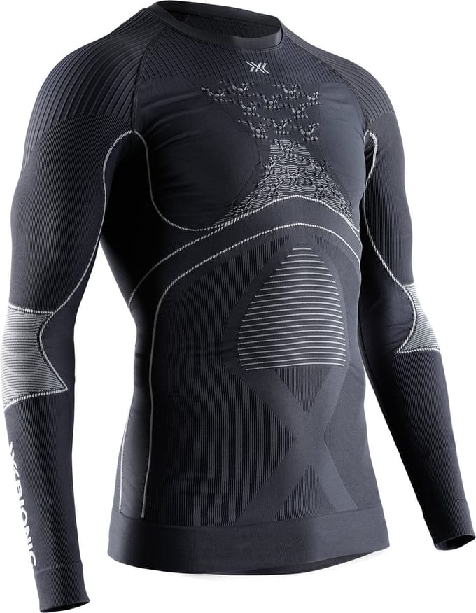 X-Bionic Energy Accumulator 4.0 Thermoshirt Lange Mouwen Heren Charcoal/Pearl Grey - S